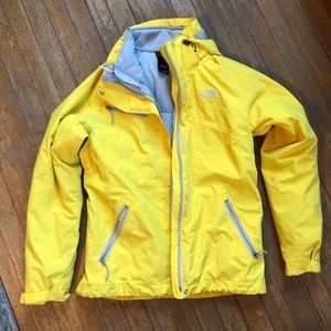 The North Face Yellow Ski Jacket. Size M.